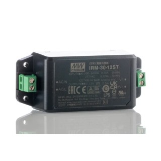 MEAN WELL IRM-30-12ST Switching Power Supply 12V DC 30W 85-264V AC 2.5A Encapsulated PCB Mount IRM-30-12ST