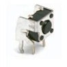 C & K Black Tactile Switch Button SPST Momentary 50mA 12V dc Through Hole IP40