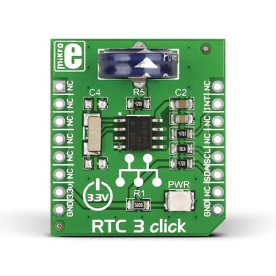 MikroElektronika RTC3 Real Time Clock MikroBus Click Board for BQ32000 Target Board Microcontroller MIKROE-1839
