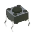 C & K IP40 Grey Tactile Switch Button, Momentary SPST, 50mA 12 V dc, Through Hole Mount 