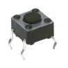 C & K IP40 Grey Tactile Switch Button, Momentary SPST, 50mA 12 V dc, Through Hole Mount