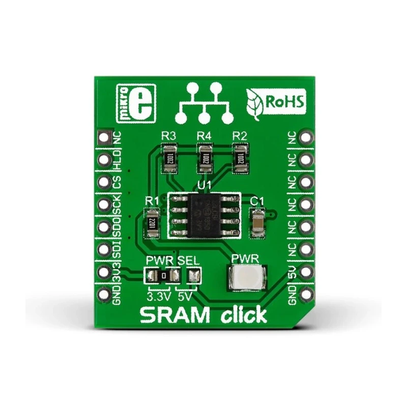 MikroElektronika SRAM Click 1MB SPI Memory Development Board for MikroBus MIKROE-1902