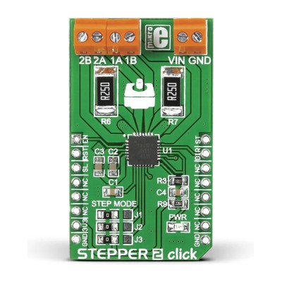 MikroElektronika Stepper 2 Click Stepper Motor Driver Board with Allegro A4988 for MikroBus MIKROE-1926