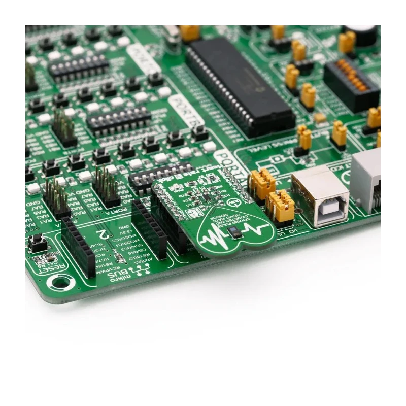 MikroElektronika Heart Rate Sensor Development Tool MikroBus Click Board for SFH 7050 MIKROE-2036