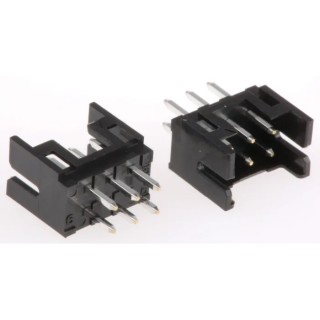Hirose PCB Header 6 Contacts 2 mm Pitch 2 Row Shrouded Through Hole Connector DF11