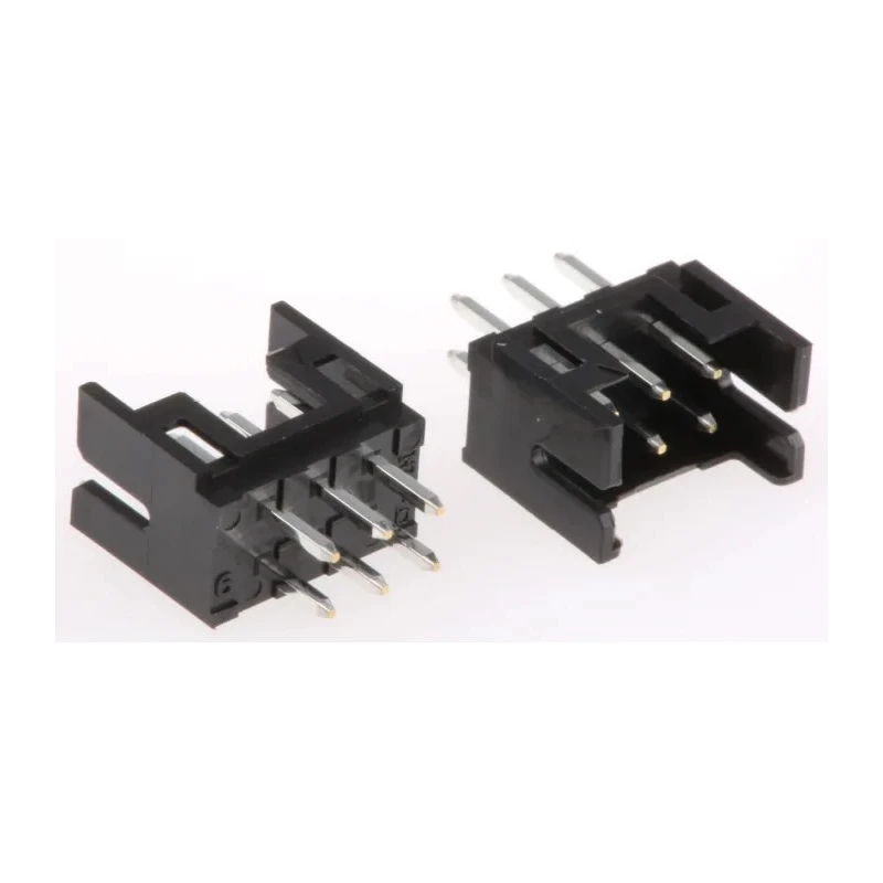 Hirose PCB Header 6 Contacts 2 mm Pitch 2 Row Shrouded Through Hole Connector DF11
