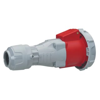 Legrand Industrial Power Connector Rated at 63A, 415V, IP67 Red Cable Mount P17 Tempra Pro 