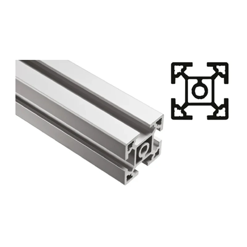 FlexLink Silver Aluminium Strut Profile 44 x 44 mm 11 mm Groove 1 m Length Series XC XCBM 1X44