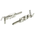 TE Connectivity VAL-U-LOK Series Male Crimp Terminal, 9A Current, 24-18 AWG Wire Size, Brass Tin Plated Contacts 1586314-1