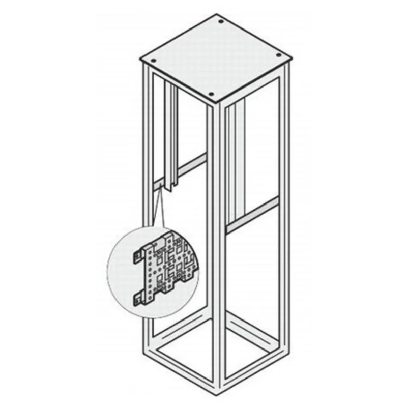 nVent SCHROFF Steel Depth Member for Use with 19 in Cabinet 2.2 m 23130-082