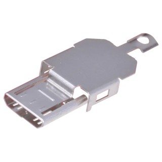 Hirose ZX40 Top Cover for use with ZX40 Plug, Stainless Steel Shield Accessory 