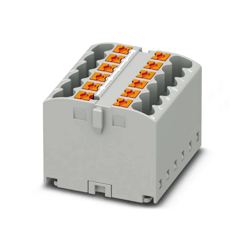 Phoenix Contact PTFIX Series Distribution Block, 12-Way, 24A, 500V, Grey 3273286