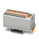 Phoenix Contact PTFIX Series Distribution Block, 19-Way, 41A, 500V, Grey, Push-In Connection Technology 3273110