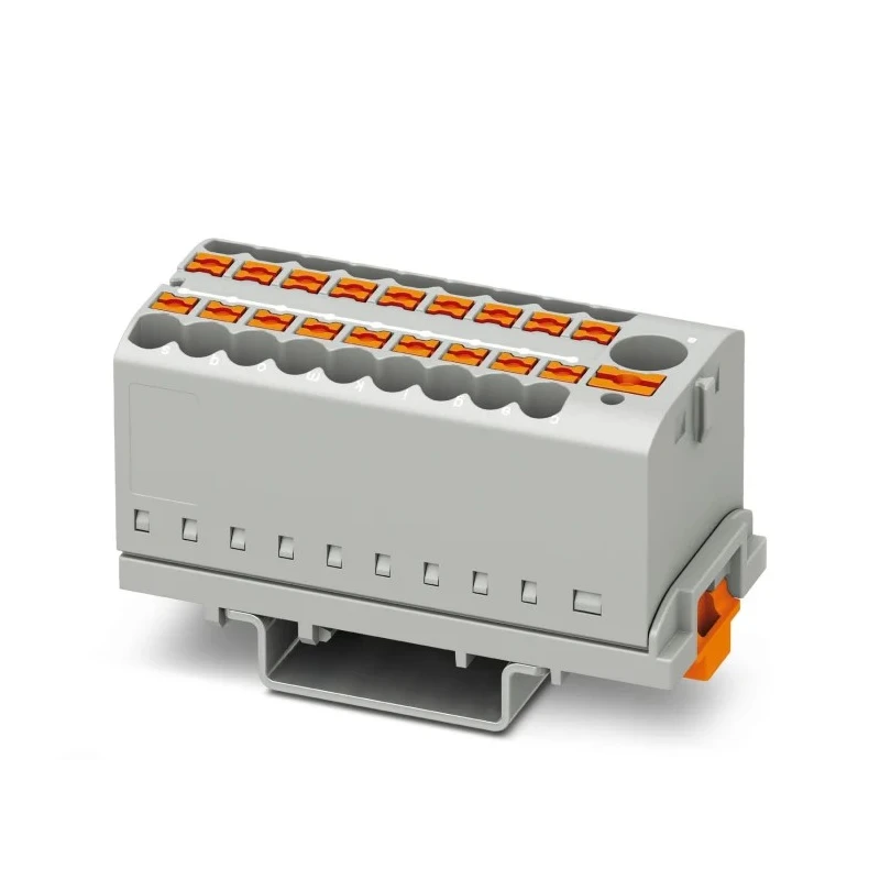 Phoenix Contact PTFIX Series Distribution Block, 19-Way, 41A, 500V, Grey, Push-In Connection Technology 3273110
