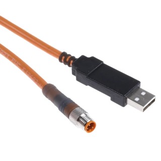 SICK Sensor Actuator Cable Male 4 way M8, Straight to Male USB Type A, 2 m DSL-8U04G02M025KM1