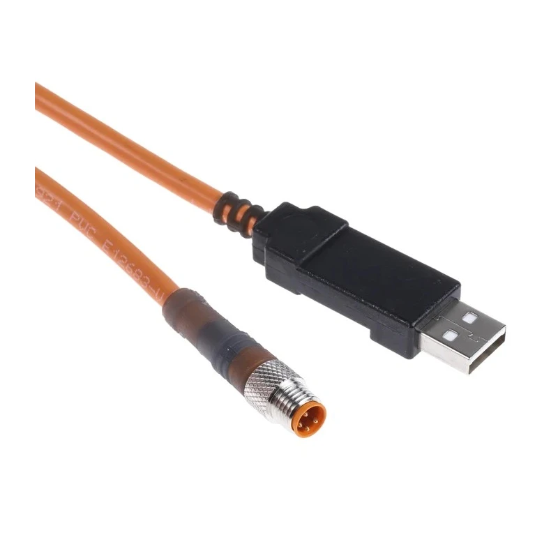 SICK Sensor Actuator Cable Male 4 way M8, Straight to Male USB Type A, 2 m DSL-8U04G02M025KM1