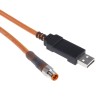 SICK Sensor Actuator Cable Male 4 way M8, Straight to Male USB Type A, 2 m DSL-8U04G02M025KM1