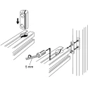 FlexLink M6 Fastener Yoke Connecting Component for Strut Profile 44 x 48 mm, Groove Size 11 mm, Round Tube Size 18 mm XCAF 44