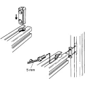 FlexLink M6 Fastener Yoke Connecting Component for Strut Profile 44 x 48 mm, Groove Size 11 mm, Round Tube Size 18 mm XCAF 44