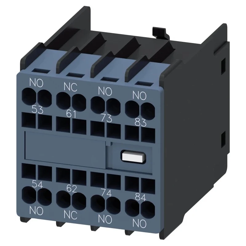 Siemens Auxiliary Switch Block 4 Contact 3 NO/1 NC Snap-On 10 A 600 V dc 690 V ac 3RH2911-2XA31-0MA0