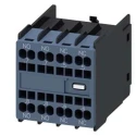 Siemens Auxiliary Switch Block 4 Contact 2 NC/2 NO Snap-On Mount 10 A 690V AC 3RH2911-2FC22