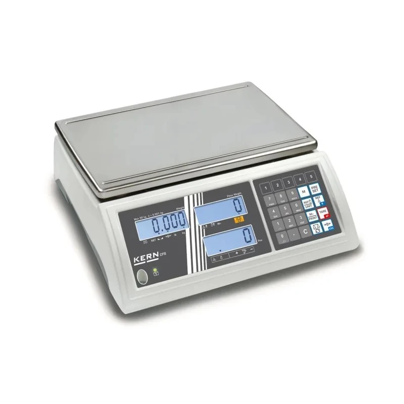 Kern Counting Weighing Scale 50kg Capacity RS232 Interface LCD Display 350x320mm Weigh Pan CFS 50K-3