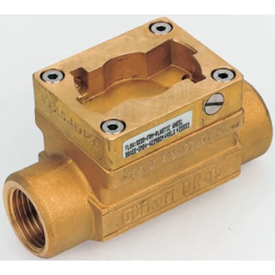 Burkert Brass Pipe Fitting with 3/4 in G and 3/4 in NPT Connections 423981