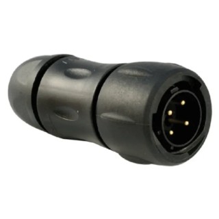 Souriau Sunbank by Eaton Circular Connector, 4 Contacts, Cable Mount, Plug, Male, IP68 IP69K Rated, 300V, 15A UTS6JC1244P