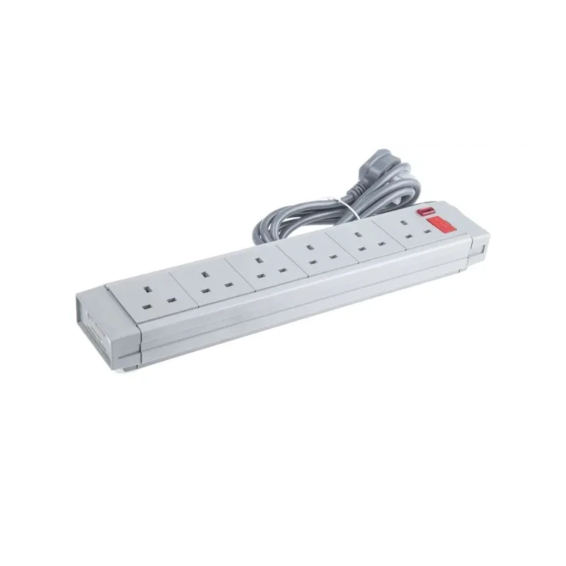 RS PRO 2 m 6 Socket Type G Extension Lead Power Strips, 230V ac 249-4558