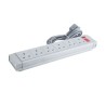 RS PRO 2 m 6 Socket Type G Extension Lead Power Strips, 230V ac 249-4558