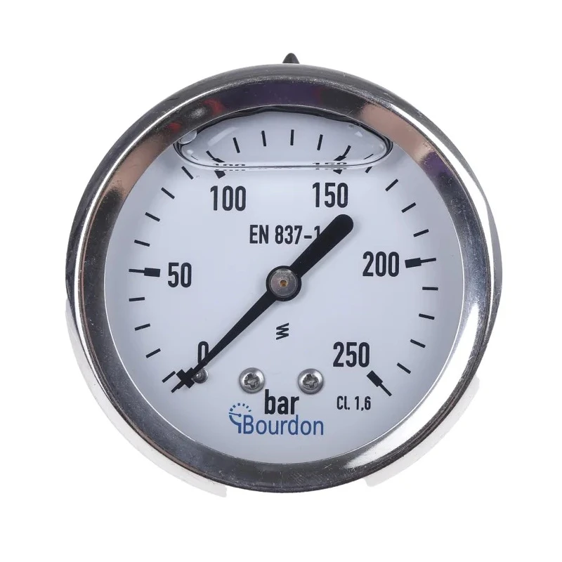 Bourdon 63 mm Stainless Steel Case G 1/4 Brass Pressure Gauge 250 bar MIT3-F22.B35
