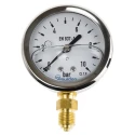 Bourdon 63 mm G 1/4 Bottom Pressure Gauge 10 bar MIT3-D22.B22