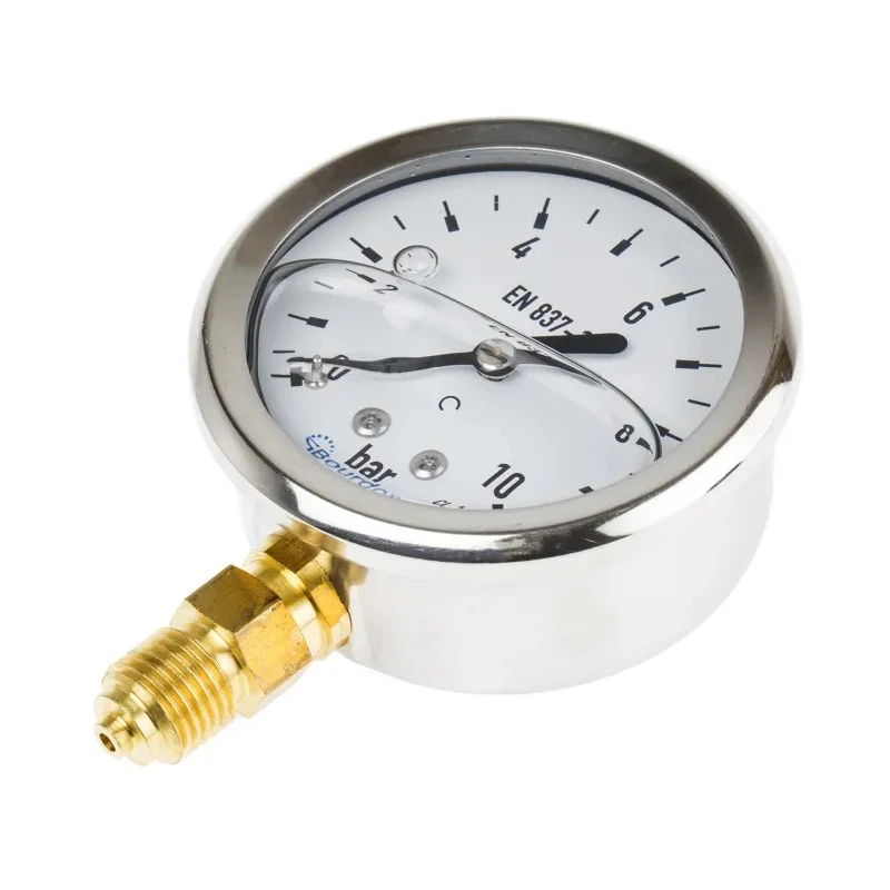 Bourdon 63 mm G 1/4 Bottom Pressure Gauge 10 bar MIT3-D22.B22