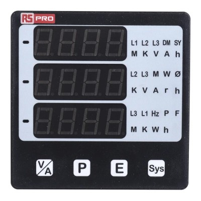HOBUT Digital Panel Multifunction Meter Alpha 20 LED Display 92x92mm Cutout 4-Digits Model 136-5383