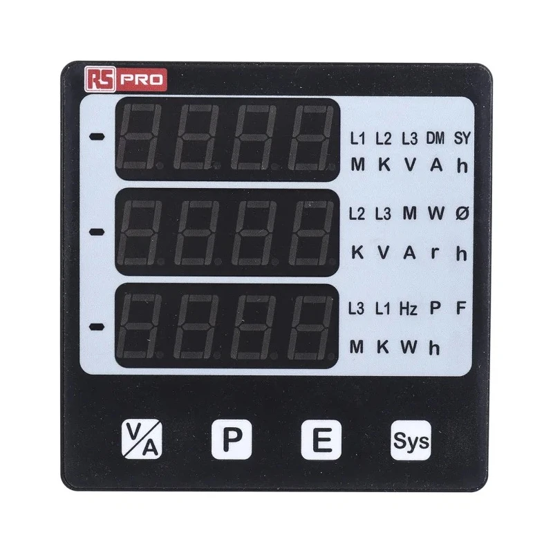 HOBUT Digital Panel Multifunction Meter Alpha 20 LED Display 92x92mm Cutout 4-Digits Model 136-5383