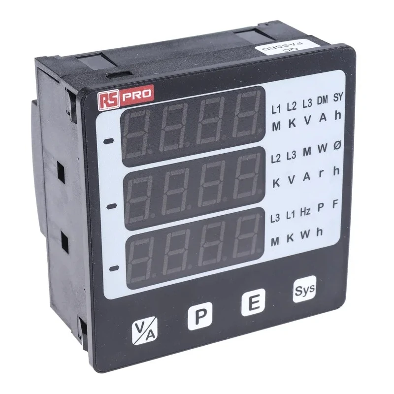 HOBUT Digital Panel Multifunction Meter Alpha 20 LED Display 92x92mm Cutout 4-Digits Model 136-5383
