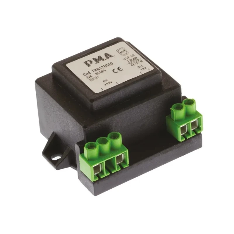 Carel 3 VA Chassis Mount Transformer, 12 V, 24 V ac, CE Marked TRA12UN100