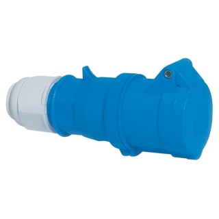 Bals Industrial Power Connector Cable Mount 16A 230V IP44 Blue, 2P+PE IP44