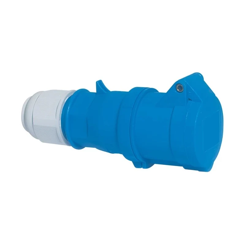 Bals Industrial Power Connector Cable Mount 16A 230V IP44 Blue, 2P+PE IP44