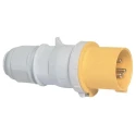 Bals IP44 Yellow Cable Mount 2P+PE Straight Industrial Power Connector 32A 110V 