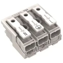 WAGO 294 Series Power Supply Connector Female Push-in, 3-Pole, 24A, 3-Way 294-4013