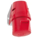 Bals Rated At 32A 415V IP44 Red Wall Mount Industrial Power Connector 3P+PE IP44