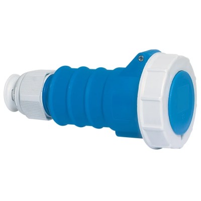 Bals Industrial Power Connector Cable Mount Blue Polyamide IP67 32A 230V 2P+PE IP67