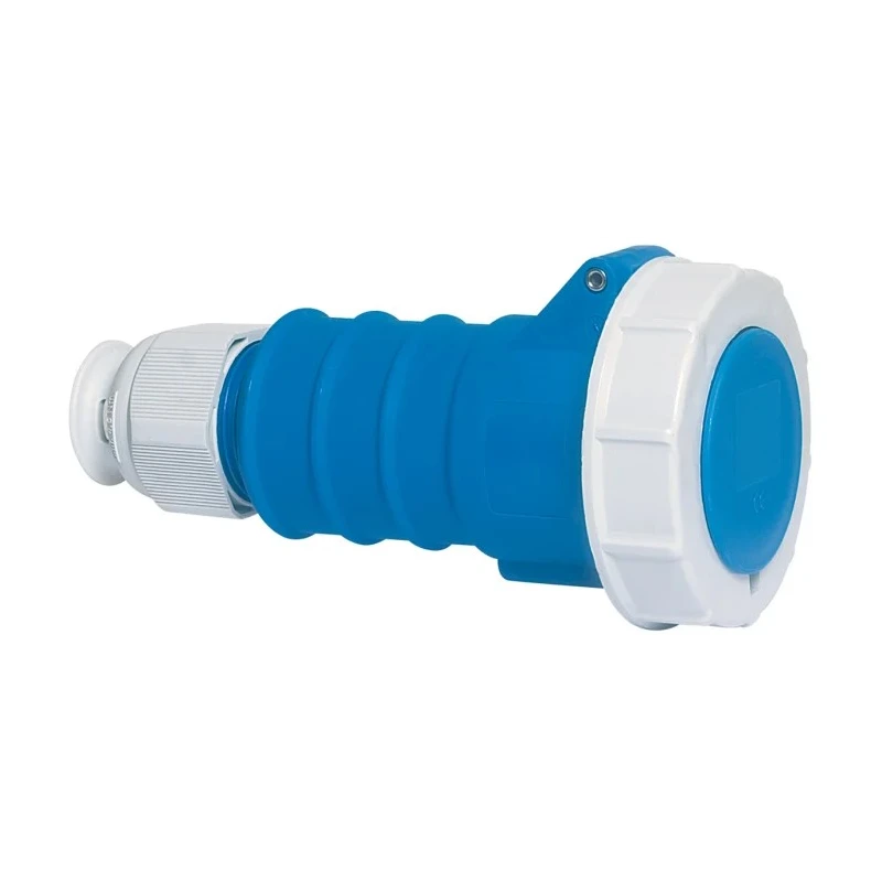 Bals Industrial Power Connector Cable Mount Blue Polyamide IP67 32A 230V 2P+PE IP67