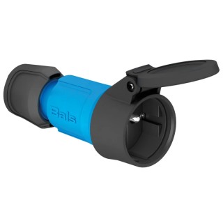 Bals Industrial Power Connector Rated at 16A 250V IP54 Blue Cable Mount with Screw Terminals 2P+PE IP54 