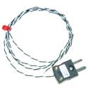 RS PRO Type J Exposed Junction Thermocouple 2 m Length PFA Insulated Cable Miniature Plug RS232 250°C Max