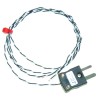 RS PRO Type J Exposed Junction Thermocouple 2 m Length PFA Insulated Cable Miniature Plug RS232 250°C Max