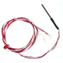 RS PRO PT1000 RTD Sensor 4 mm Diameter, 125 mm Length, 2 Wire Configuration, Class B Accuracy, 200 °C Max PT1000