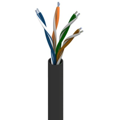 Belden Cat5e Ethernet Cable 305 m, Unscreened, Black PVC, 6.14mm Diameter Cat5e
