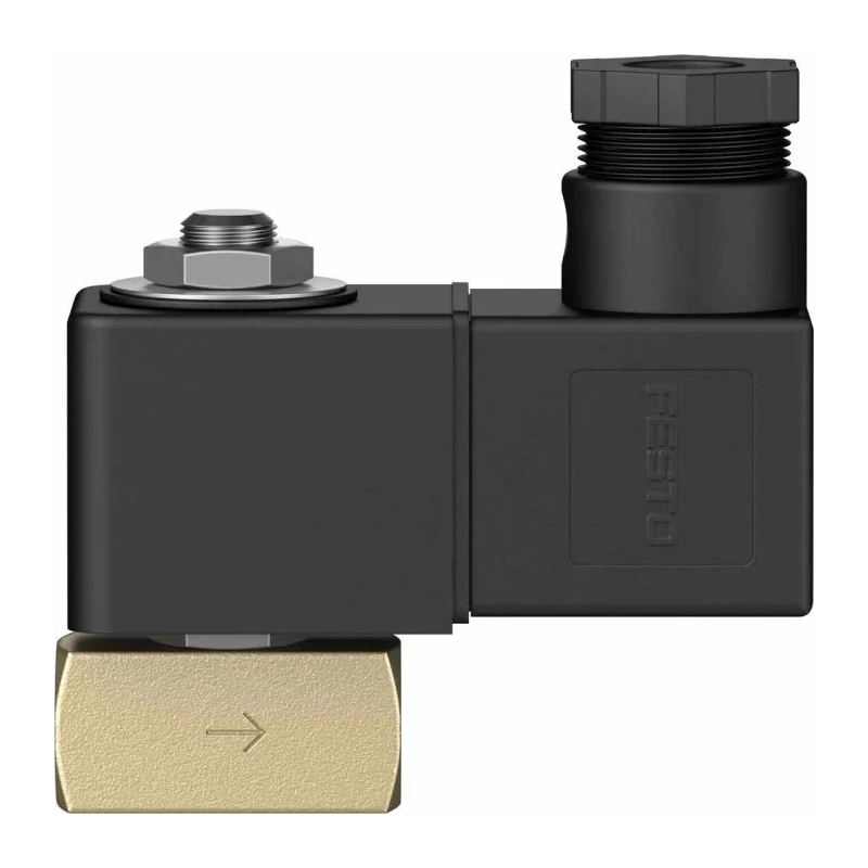 Festo Pneumatic Solenoid Valve 2/2 Closed Monostable Electric G VZWD Series 24V Brass Body VZWD-L-M22C-M-G18-20-V-1P4-15